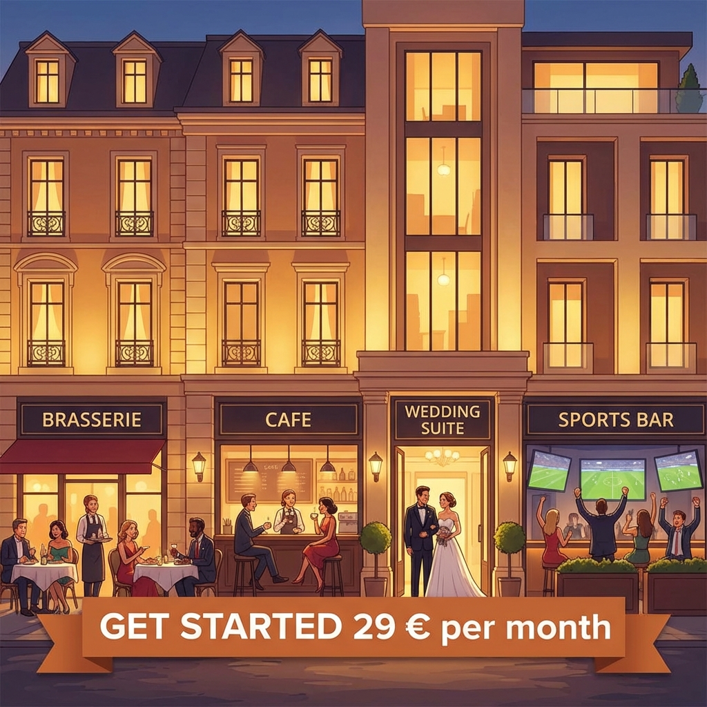 Food and bevera. get startet. 29€. Food and bevera. get startet. 29€.