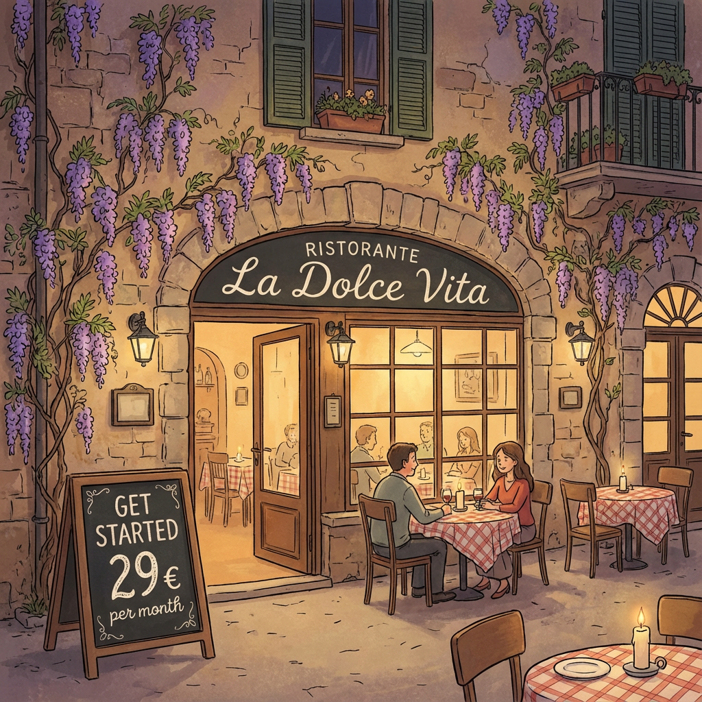 Restaurant get startet. 29€ Restaurant get startet. 29€